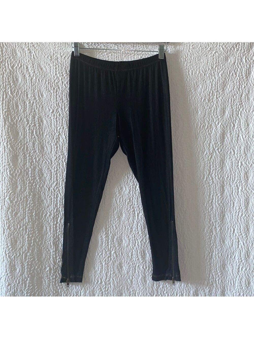 Steve Madden Denim Zipper Detail Leggings